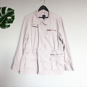 GAP blush pink and rose gold utility jacket size XL
